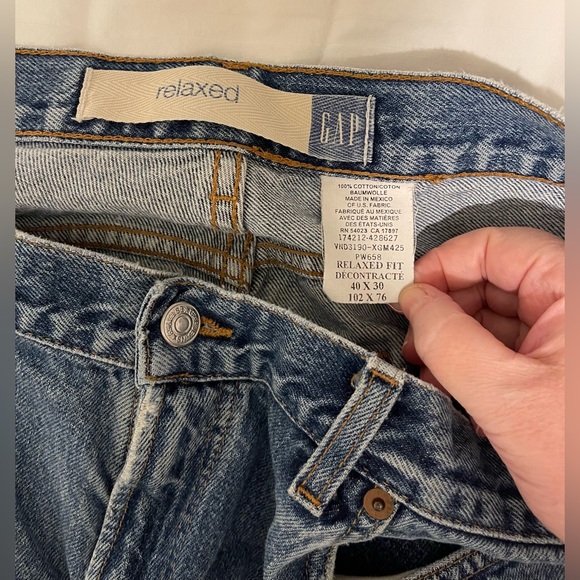 VINTAGE GAP RELAXED FIT MENS JEANS SIZE 40x30 - Picture 2 of 7